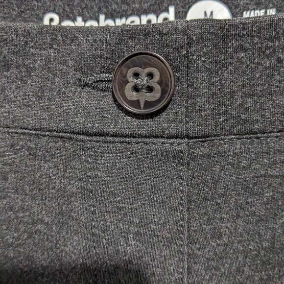 Betabrand | Straight-Leg Classic Dress Pant Yoga Pant in Charcoal - Picture 7 of 11